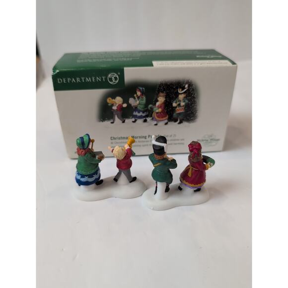 Department 56 Christmas Morning Parade 58575 Dickens Village Set Of 2 With Box - Picture 5 of 7